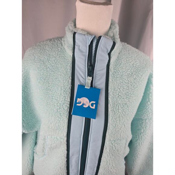DSG Cozy Fleece‎ Full Zip Girls Large Sherpa Shoreside Blue - Picture 9 of 16